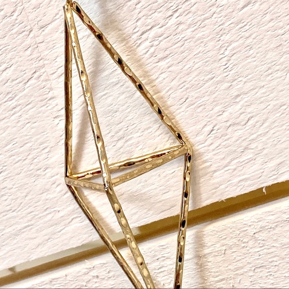 Stunning Long Boho Geometric Necklace Rhinestone - Picture 4 of 6